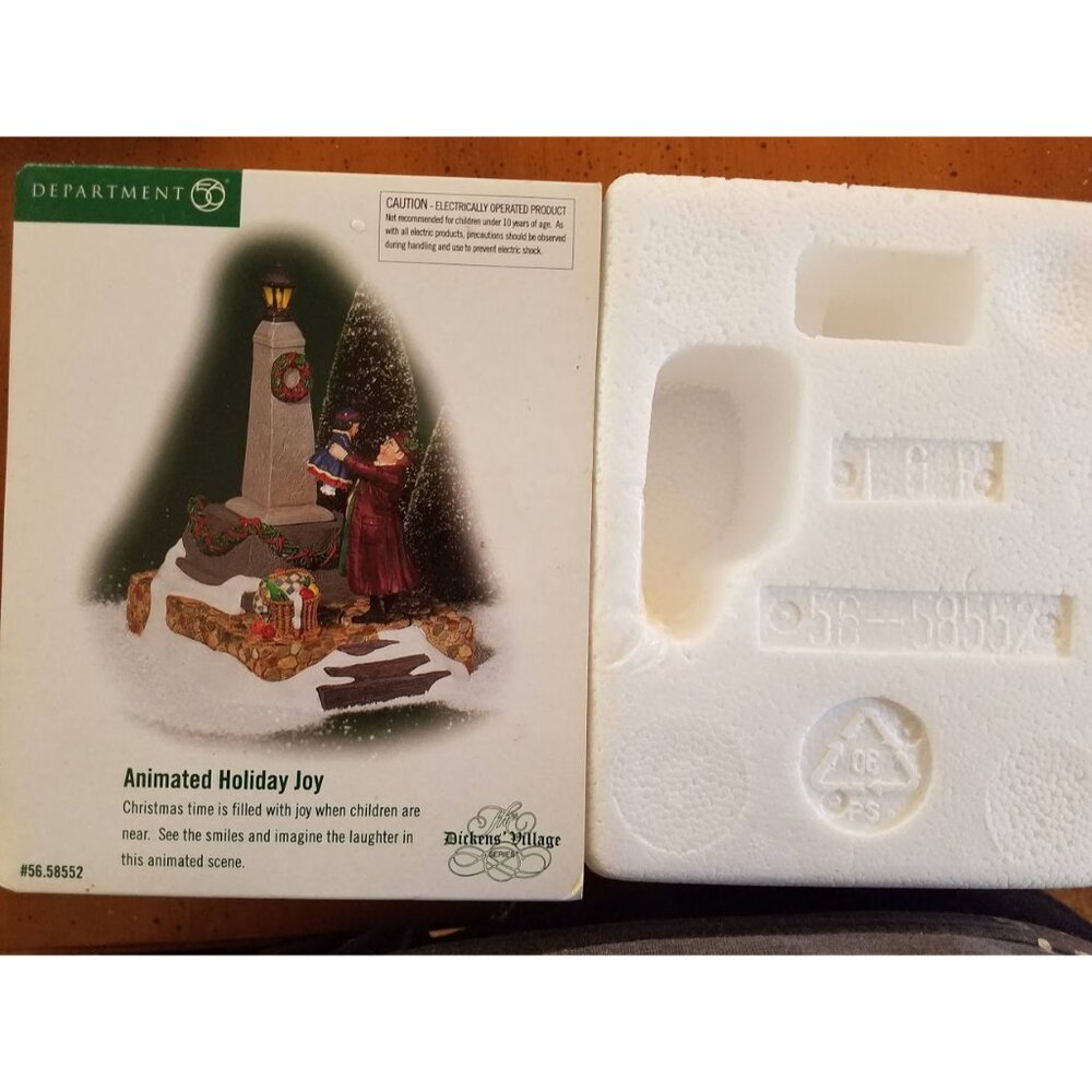 "Animated Holiday Joy" #58552 Dicken's Village Series -Retired-